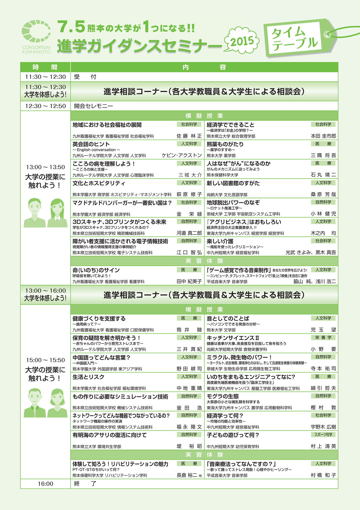 進学ガイダンス2015チラシうら